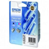 Epson C13T06624010 T066 Black + T067 3-Colour Ink Cartridges (10ml + 25ml)