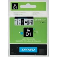 DYMO D1 53713 - 24mm x 7m - Black on White Tape