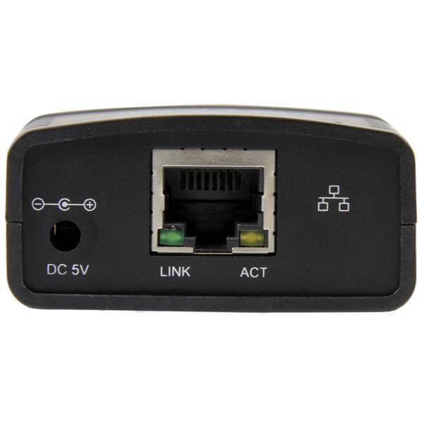 StarTech.com 10/100Mbps Ethernet to USB 2.0 Network Print Server