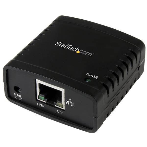 StarTech.com 10/100Mbps Ethernet to USB 2.0 Network Print Server