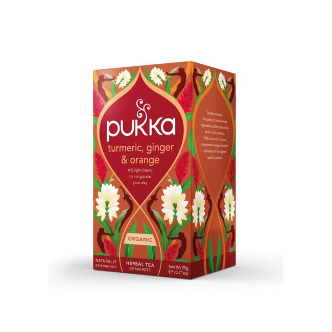 Pukka Turmeric, Ginger & Orange Active Tea Bags Pk20 image