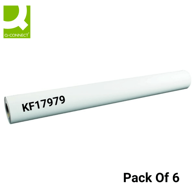 Q-Connect Plotter Paper 610mm x 50m (Pack of 6) KF17979