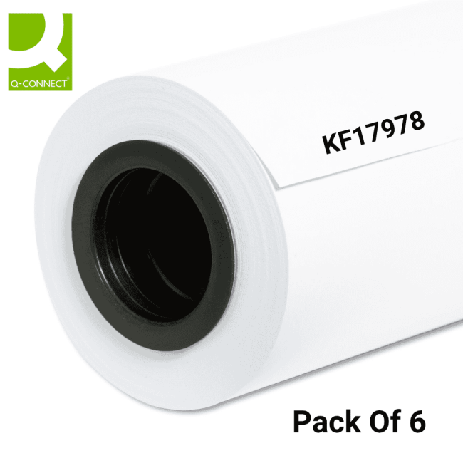 Q-Connect Plotter Paper 610mm x 45m (Pack of 6) KF17978