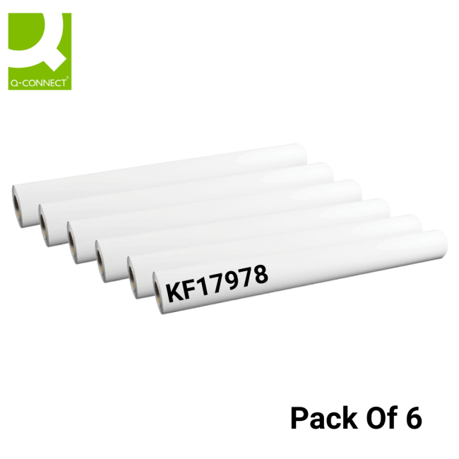 Q-Connect Plotter Paper 610mm x 45m (Pack of 6) KF17978