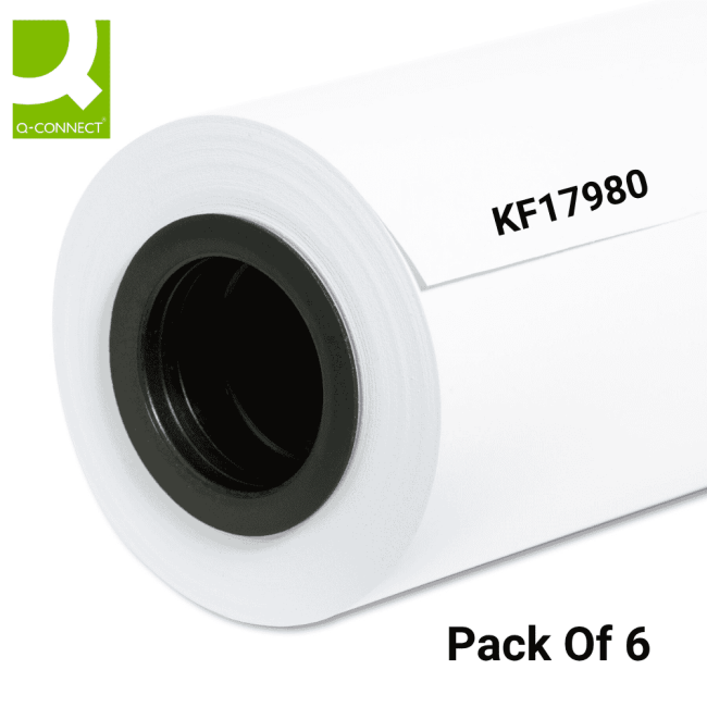 Q-Connect Plotter Paper 914mm x 50m (Pack of 6) KF17980