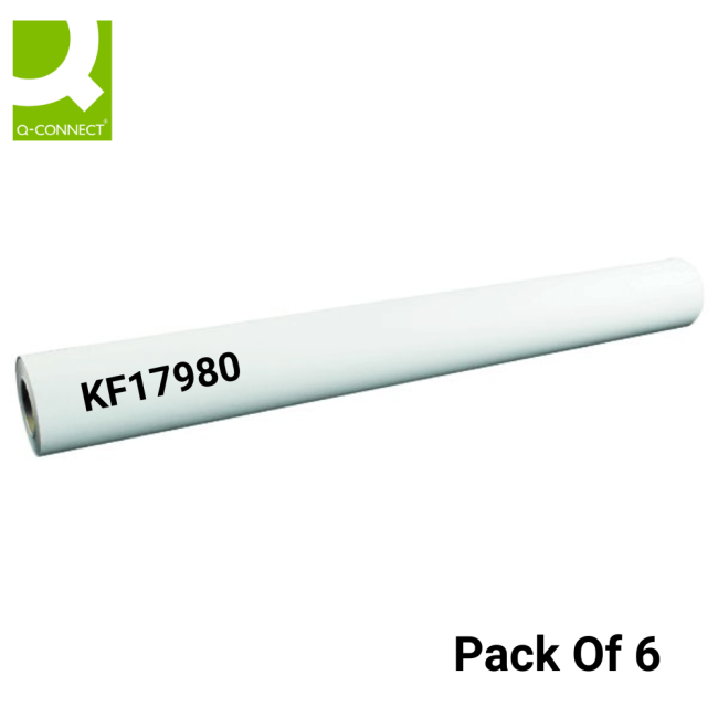 Q-Connect Plotter Paper 914mm x 50m (Pack of 6) KF17980