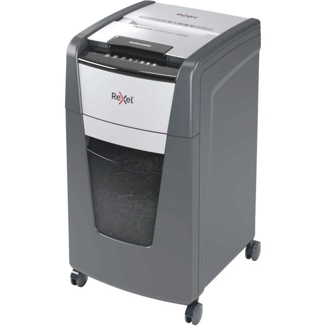 Rexel Optimum AutoFeed+ 225M Micro-Cut P-5 Shredder Black 2020225M
