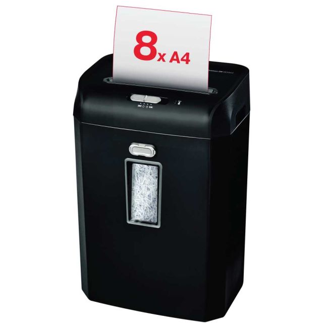 Rexel Promax QS 8/23 Cross-Cut P-4 Shredder Black 2104583