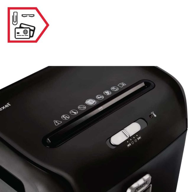Rexel Promax QS 8/23 Cross-Cut P-4 Shredder Black 2104583