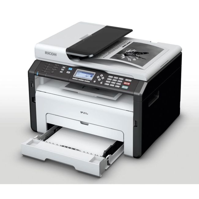 Ricoh SP 211SF A4 Mono Laser Multifunction Printer left side