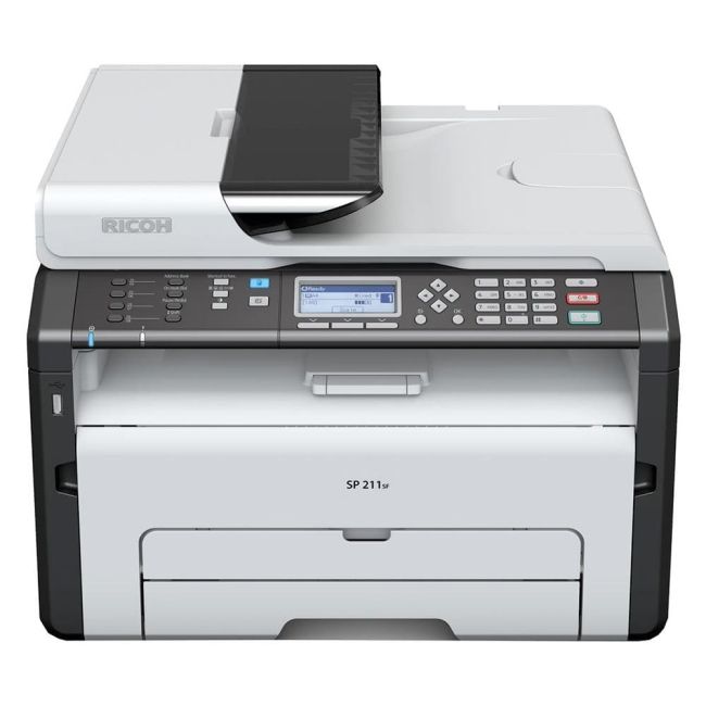 Ricoh SP 213SFNW A4 Mono Laser Multifunction Printer front view