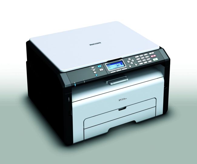 Ricoh SP 213SUw A4 Mono Laser Multifunction Printer left view