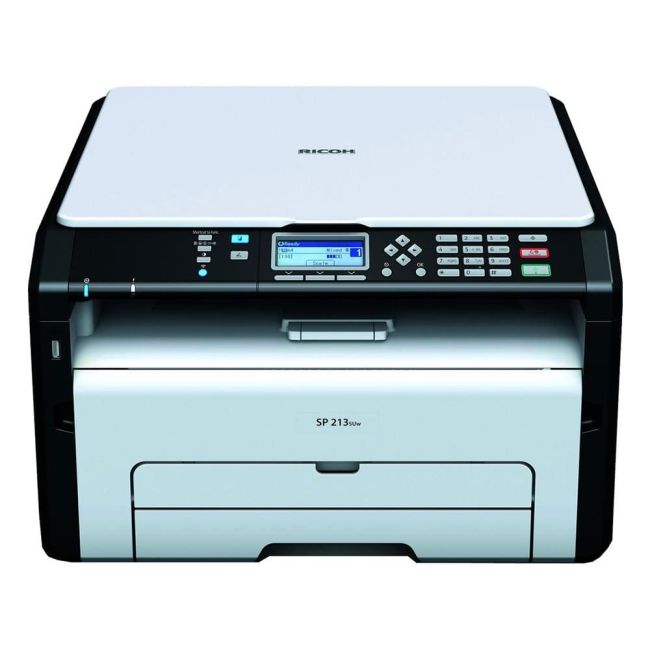 Ricoh SP 213SUw A4 Mono Laser Multifunction Printer front 