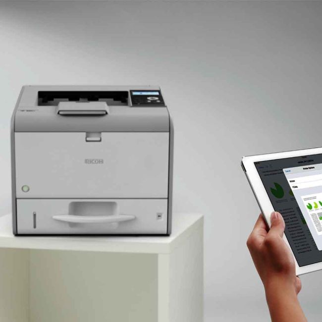 Ricoh SP450DN A4 Mono Laser Printer in office