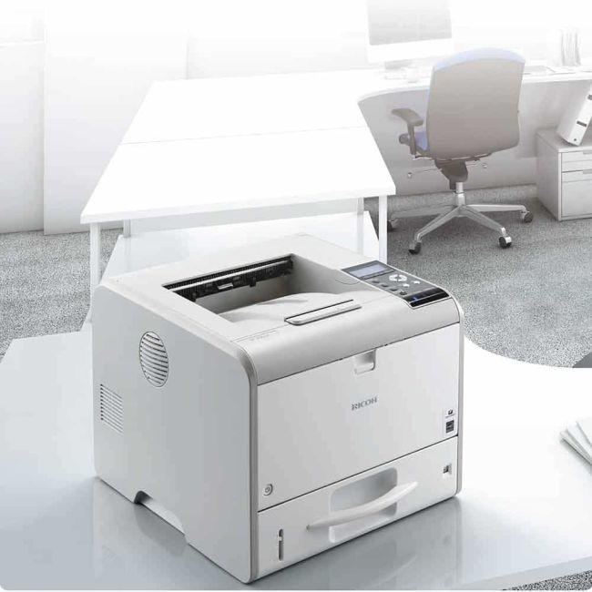 Ricoh SP450DN A4 Mono Laser Printer in office