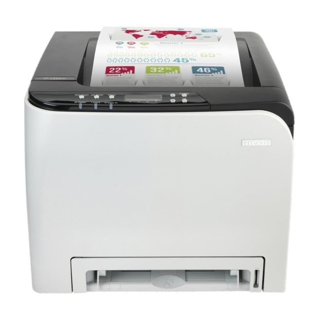 Ricoh SP C252dn A4 Colour Laser Printer front view