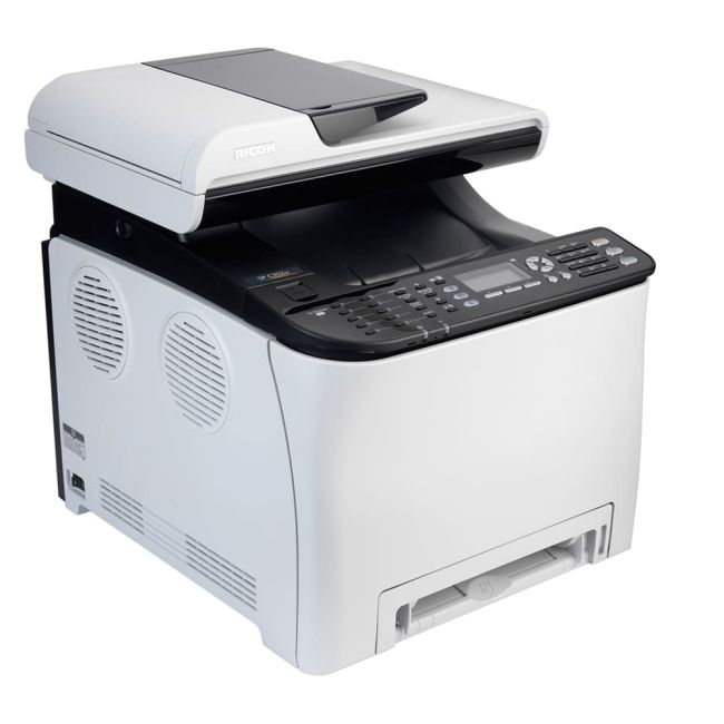 Ricoh SP C252sf A4 Colour Laser MFP with Fax left view
