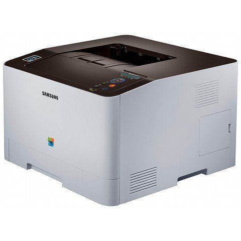 Samsung C1810W A4 Colour Laser Printer left view  2