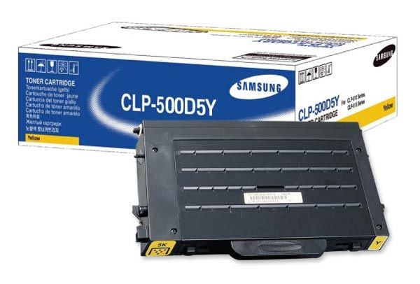Samsung CLP-500D5Y Yellow Toner (5,000 pages @ 5%) CLP-500D5Y/SEE