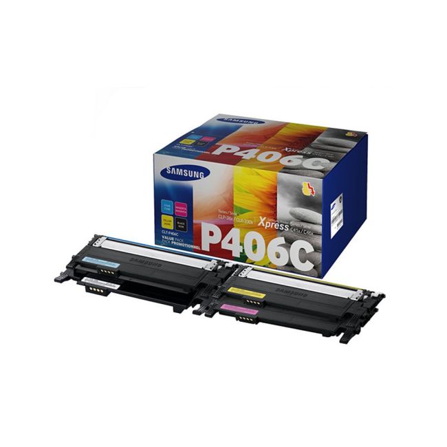 Samsung CLT-P406C CMYK Toner Value Pack CLT-P406C/ELS