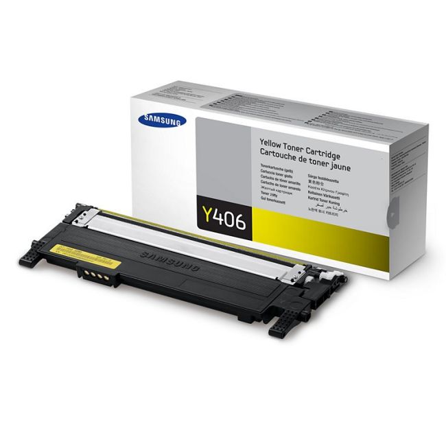 Samsung CLT-Y406S Yellow Toner Cartridge (1,000 pages*) CLT-Y406S/ELS