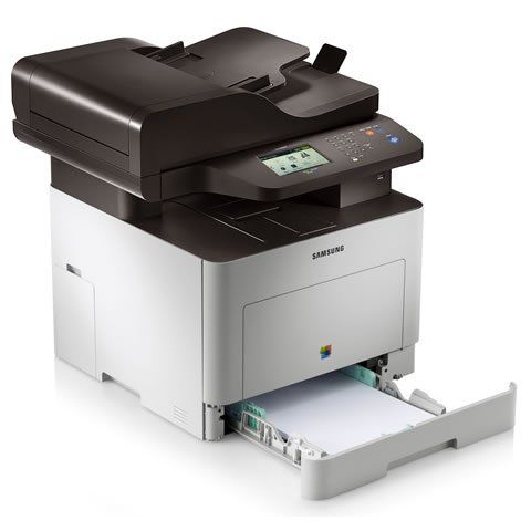 Samsung CLX-6260FW A4 Colour Laser MFP open tray right side