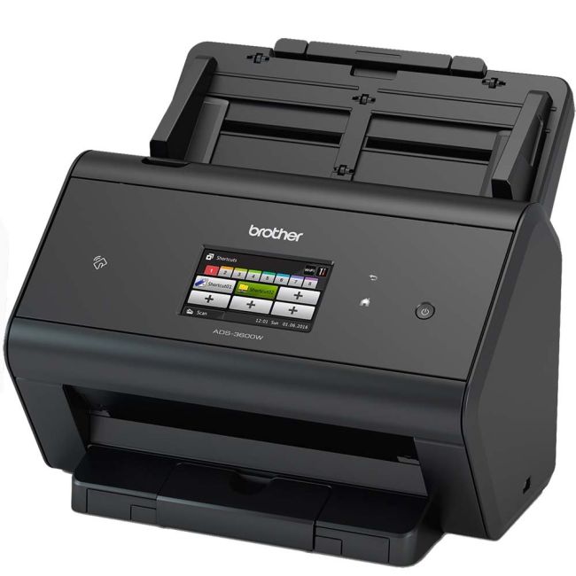 Brother ADS-3600W Desktop Wireless Document Scanner Right View