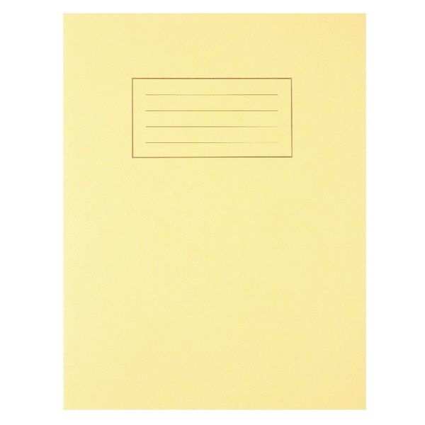 Silvine Feint Ruled With Margin Yellow 229x178mm Exercise Book 80 Pages (10 Pack) EX103