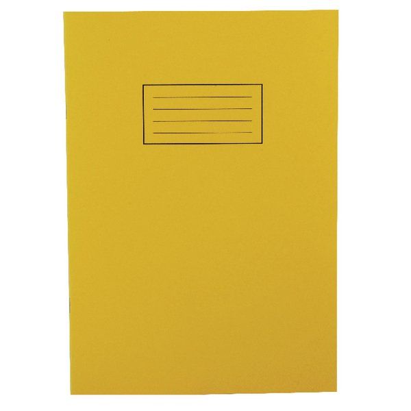 Silvine Ruled Feint With Margin Yellow A4 Exercise Book 80 Pages (10 Pack) EX109