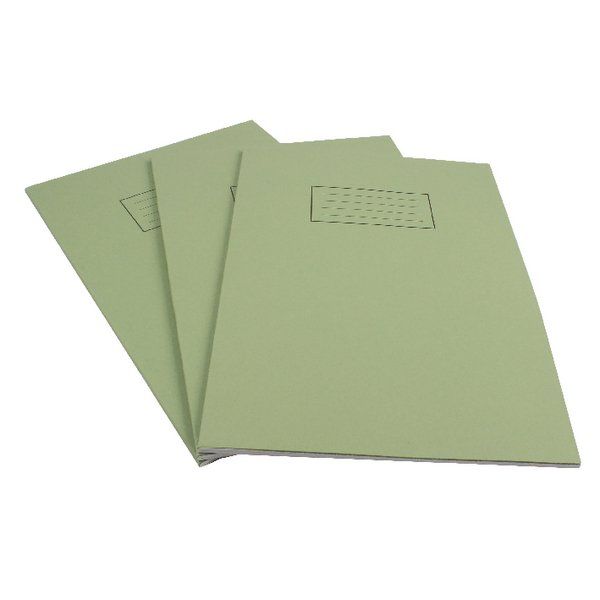 Silvine Ruled Feint With Margin Green A4 Exercise Book 80 Pages (10 Pack) EX110