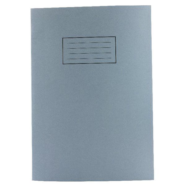 Silvine A4 Exercise Book 80 Plain Pages Blue (10 Pack) EX114
