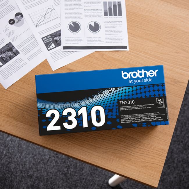 Brother TN2310 Black Toner Cartridge (1,200 pages*)
