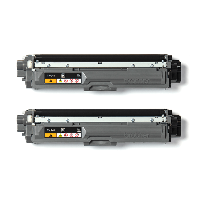 Brother TN241BK Standard Yield Black Toner Cartridge (2 x 2,500 pages*) Twin Pack