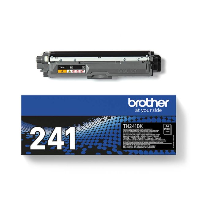 Brother TN241BK Standard Yield Black Toner Cartridge (2,500 pages*) TN241BK