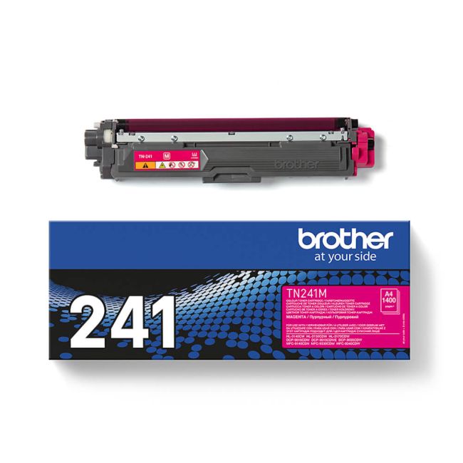 Brother TN-241M Magenta Standard Yield Toner Cartridge (1,400 pages*)