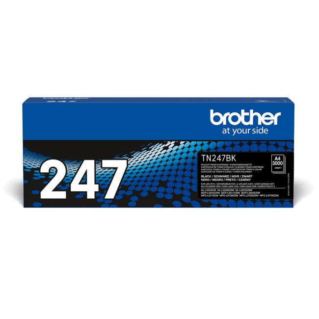 Brother TN247BK High Yield Black Toner Cartridge (3,000 Pages*)