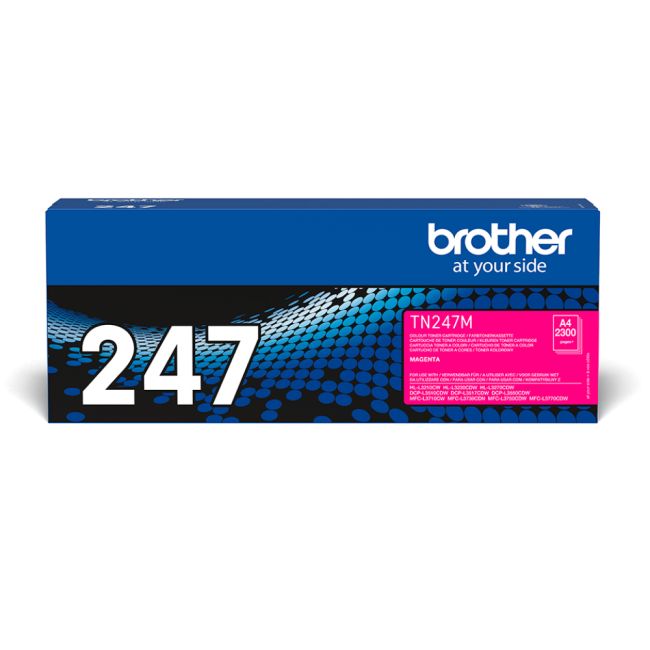 Brother TN247M High Yield Magenta Toner Cartridge (2,300 Pages*)