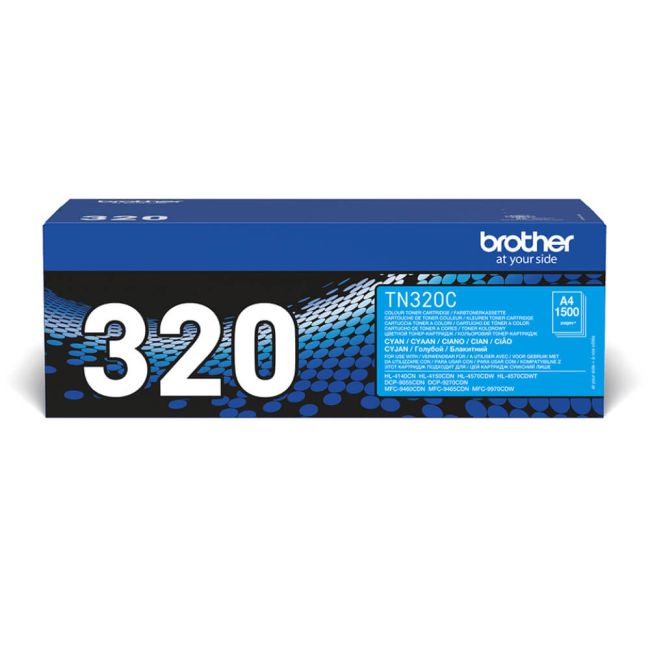 Brother TN320C Standard Yield Cyan Toner (1,500 pages*)