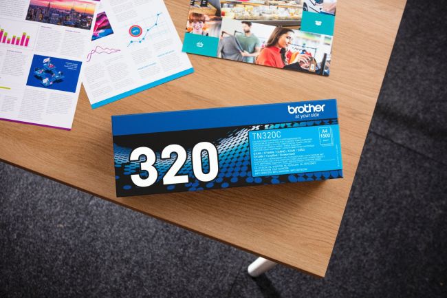 Brother TN320C Standard Yield Cyan Toner (1,500 pages*)