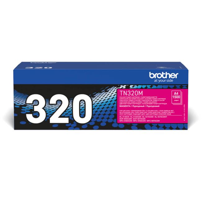 Brother TN320M Standard Yield Magenta Toner (1,500 pages*)