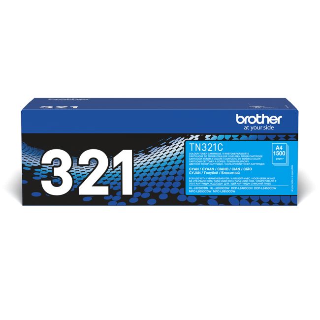 Brother TN321C Cyan Toner Cartridge (1,500 pages*)