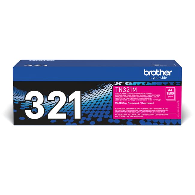 Brother TN321M Magenta Toner Cartridge (1,500 pages*)