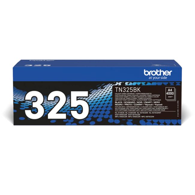 Brother TN-325BK High Yield Black Toner Cartridge (4,000 pages*) TN325BK