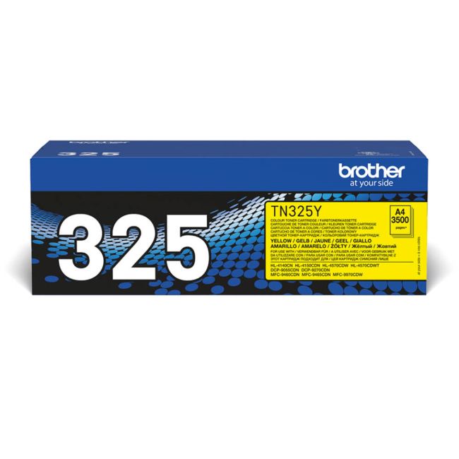 Brother TN-325Y High Yield Yellow Toner Cartridge (3,500 pages*) TN325Y