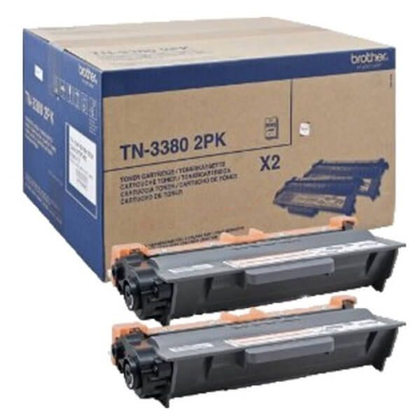 Brother TN3380 High Yield Twin Pack (2 x 8,000 Page Toners) TN3380TWIN