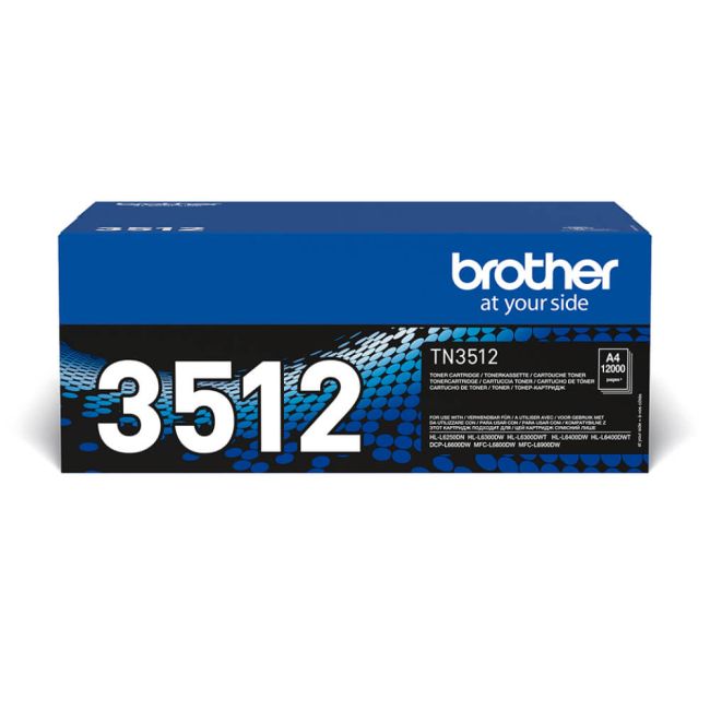 Brother TN-3512 Super High Yield Black Toner Cartridge (12,000 pages*) TN3512