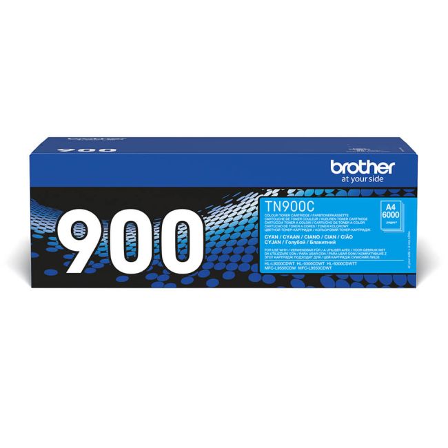 Brother TN900C Cyan Toner Cartridge (6,000 pages*)