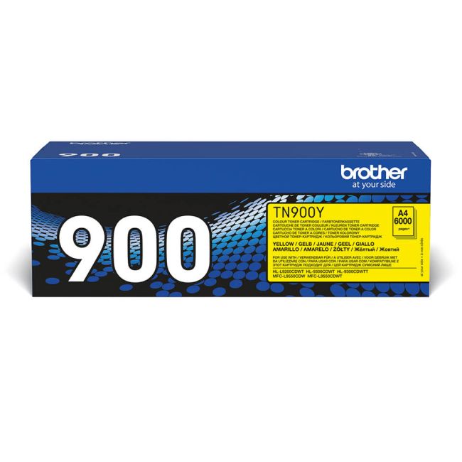 Brother TN900Y Yellow Toner Cartridge (6,000 pages*)