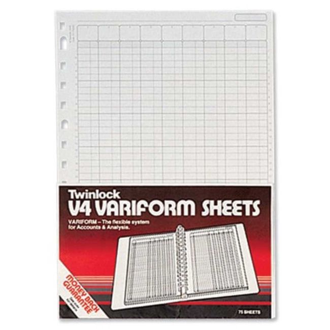 Rexel Twinlock Variform V4 5-Column Cash Refill (Pack of 75) 75931