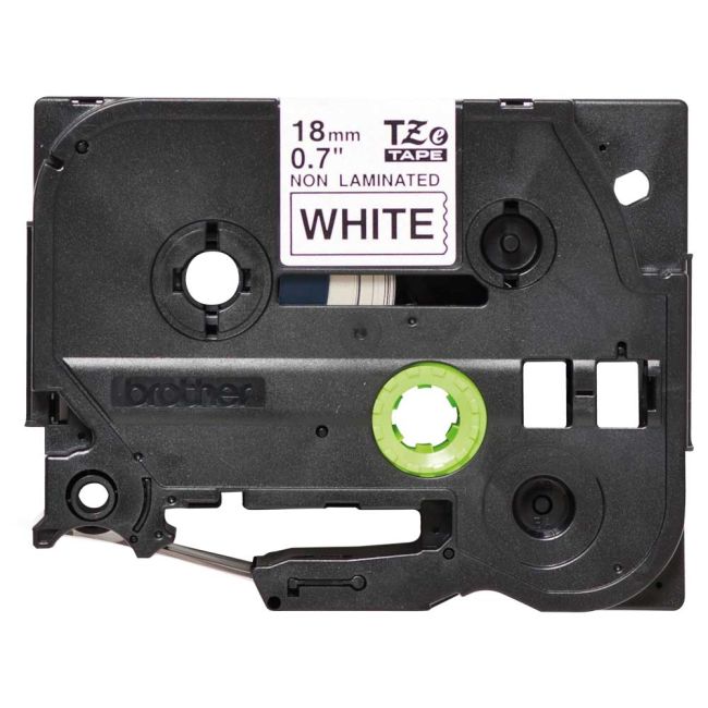 Brother TZeN241 18mm Non Laminated Black On White TZN241